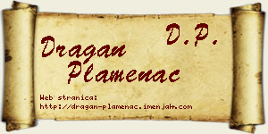 Dragan Plamenac vizit kartica